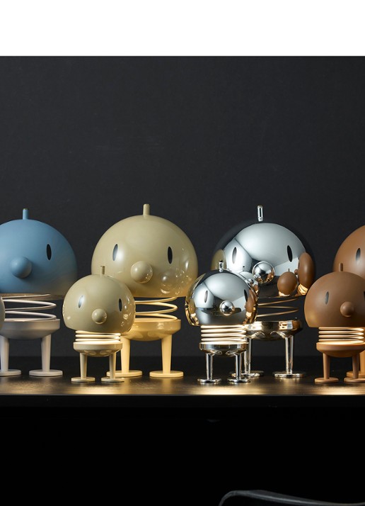 Hoptimist Led lamp XL 24 cm - voorkant 2 beige