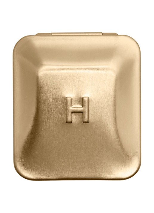 Hourglass Curator 1-Pan Palette - leeg oogschaduw palette - voorkant 4 zwart/goud