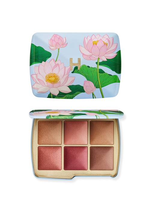 Hourglass Lighting Edit Unlocked - Limited Editon poeder, blush, countour & highlight palette - voorkant 6 lotus flower