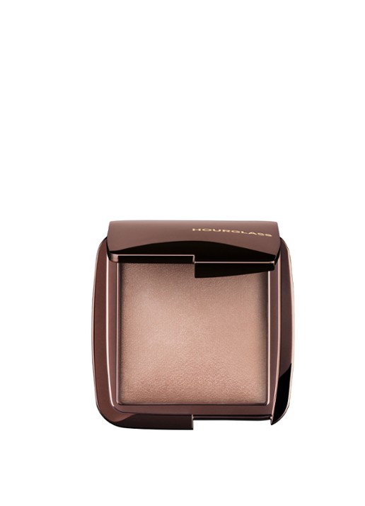 Hourglass Mini AMBIENT™ Lightning Finishing powder - travel size lichtreflecterend poeder - voorkant bruin