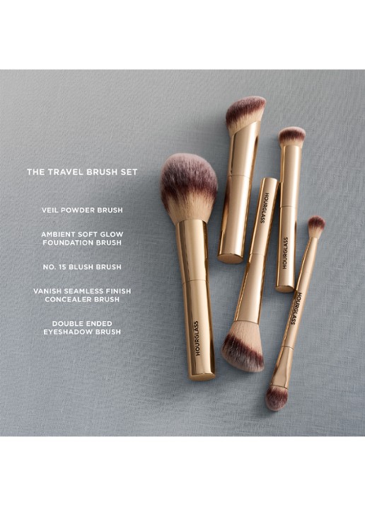 Hourglass The Travel Brush Set - make-up kwast set - achterkant undefined