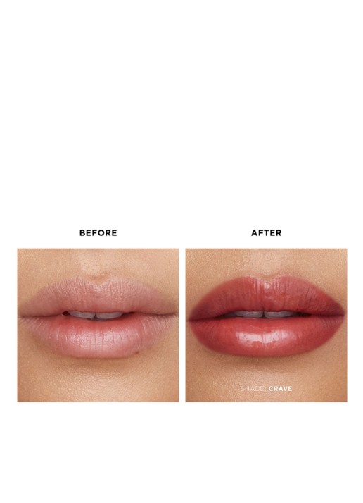 Hourglass Volumizing Glossy Balm - getinte lipbalsem - detail 4 140 crave
