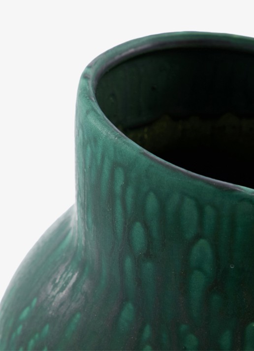 House Doctor Disc vaas 25 cm - detail 2 donkergroen
