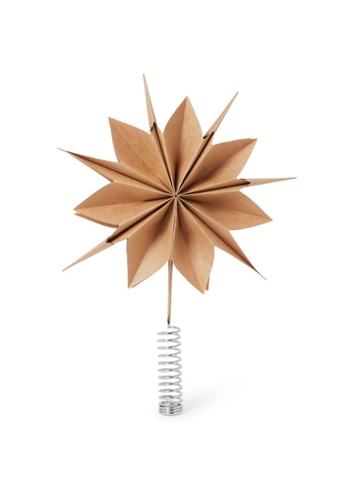 House Doctor Stervormige piek 33 cm - voorkant lichtbruin