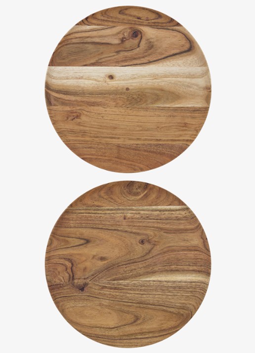 House Doctor Wood serveerschaal set van 2