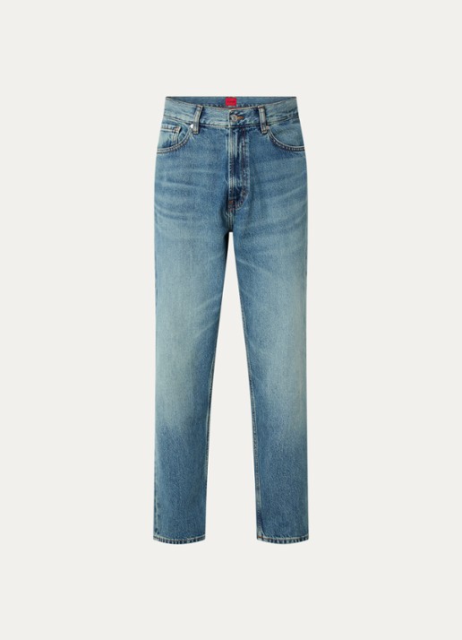 HUGO 838 straight leg jeans met medium wassing