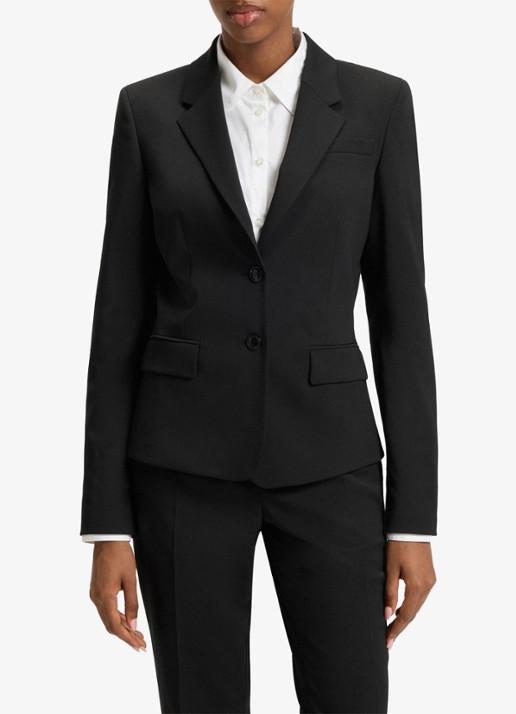 HUGO Aredana blazer in wolblend met schoudervulling