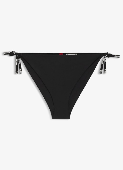 HUGO Bikinislip met logobandjes - voorkant zwart