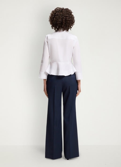 HUGO Blouse met peplum - achterkant 4 wit