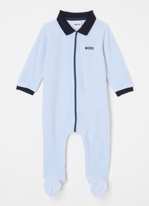 HUGO BOSS Babypak in giftbox - voorkant lichtblauw