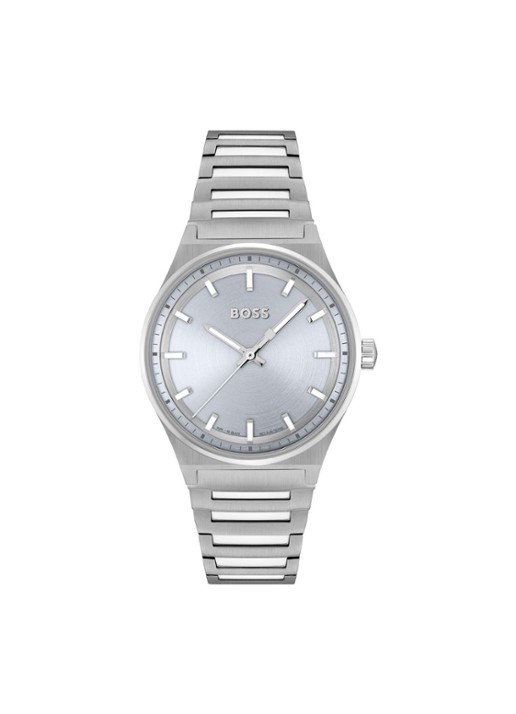 HUGO BOSS Candor horloge HB1502736 - voorkant zilver