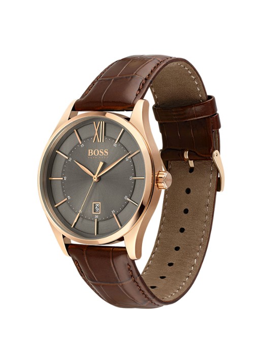 HUGO BOSS Distiction horloge HB1513796 - detail bruin