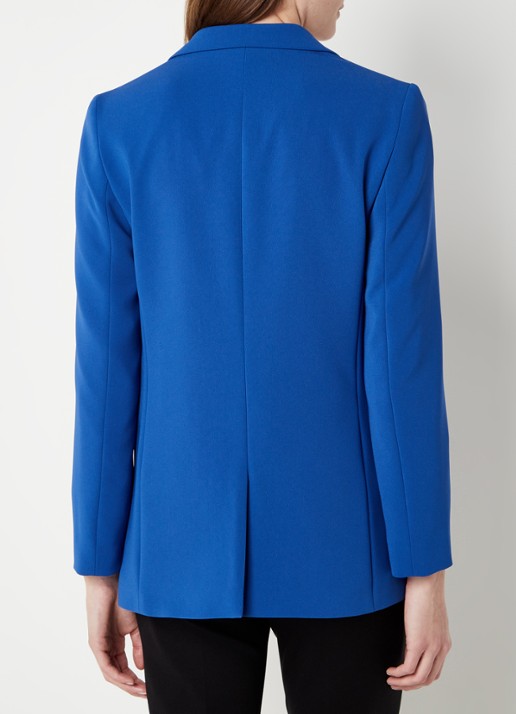 HUGO BOSS Jocalua blazer met klepzakken - achterkant kobaltblauw