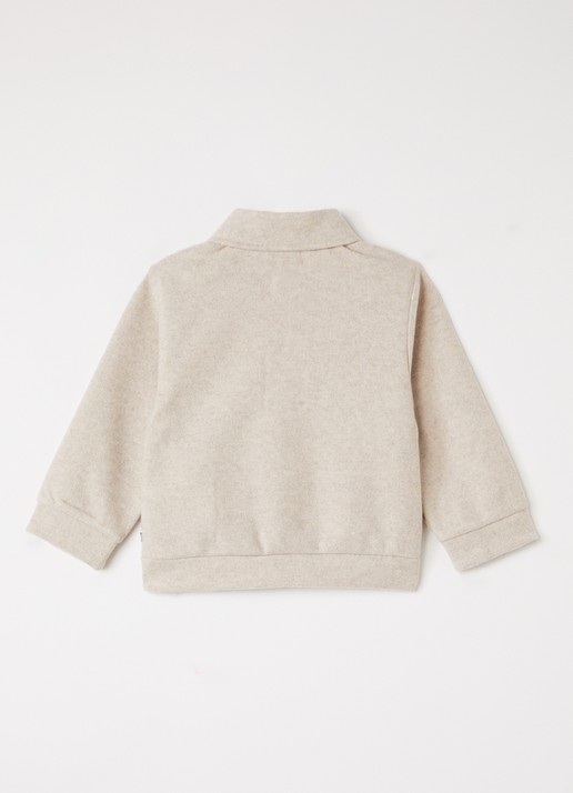 HUGO BOSS Overshirt in wolblend - achterkant 3 beige