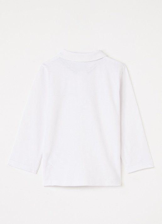HUGO BOSS Polo met logo - voorkant 3 wit