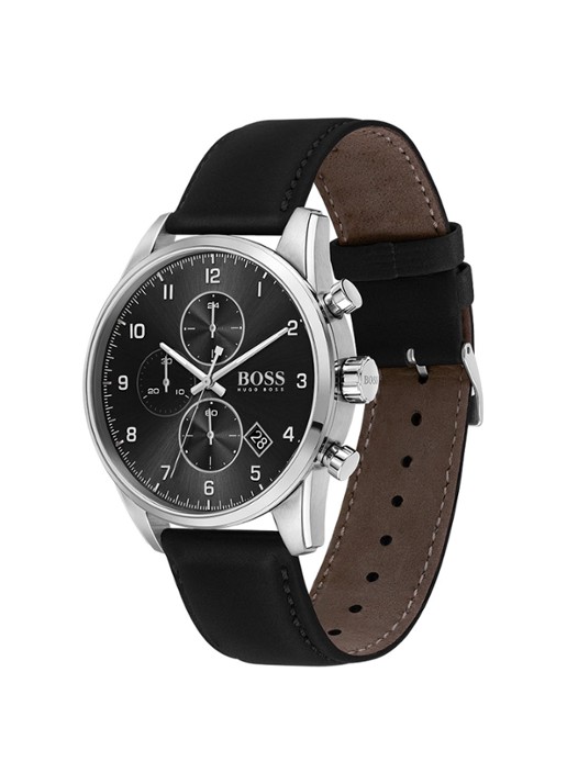 HUGO BOSS Skymaster horloge HB1513782 - detail zwart