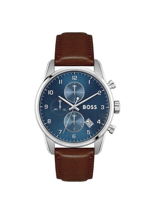 HUGO BOSS Skymaster horloge HB1513940 - voorkant 2 zilver
