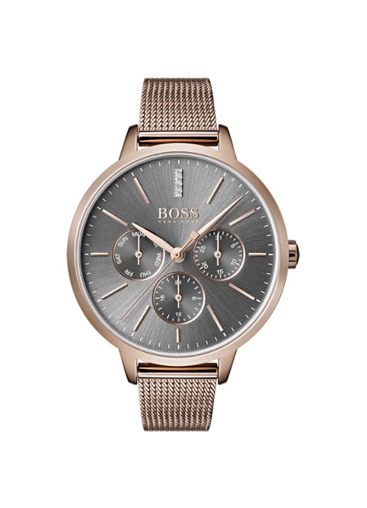 HUGO BOSS Symphony horloge HB1502424 - voorkant 4 roségoud