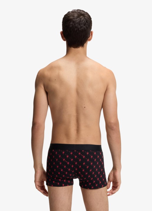 HUGO Boxershort met logoband in 3-pack - achterkant 4 zwart