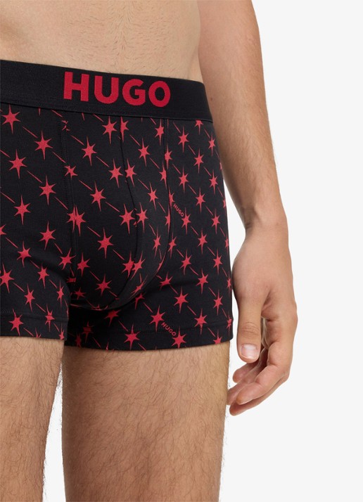 HUGO Boxershort met logoband in 3-pack - detail 2 zwart