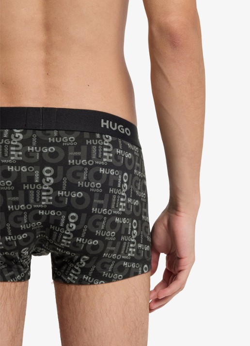 HUGO Boxershorts met logoband in 3-pack - detail 3 grijs