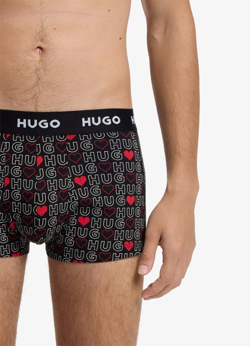HUGO Boxershorts met logoband in 3-pack