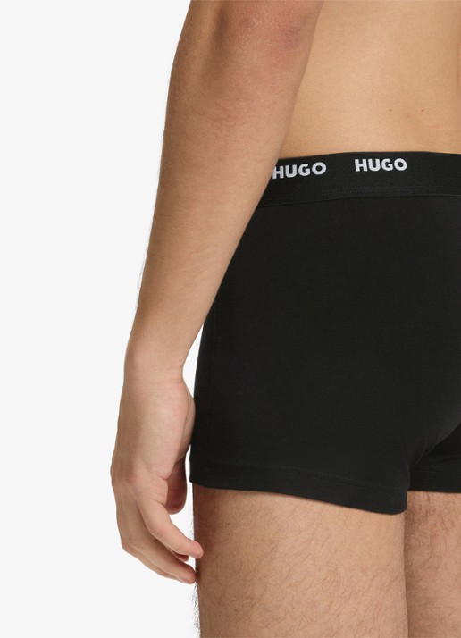 HUGO Boxershorts met logoband in 5-pack - detail 2 zwart
