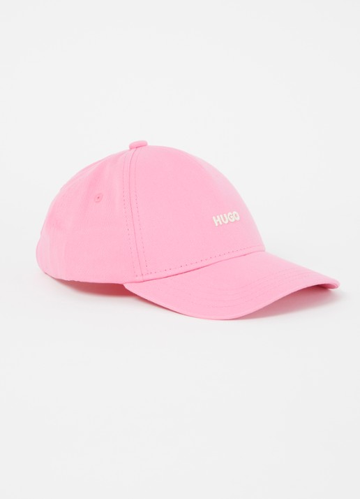 HUGO Cara pet met logoborduring - voorkant 2 roze