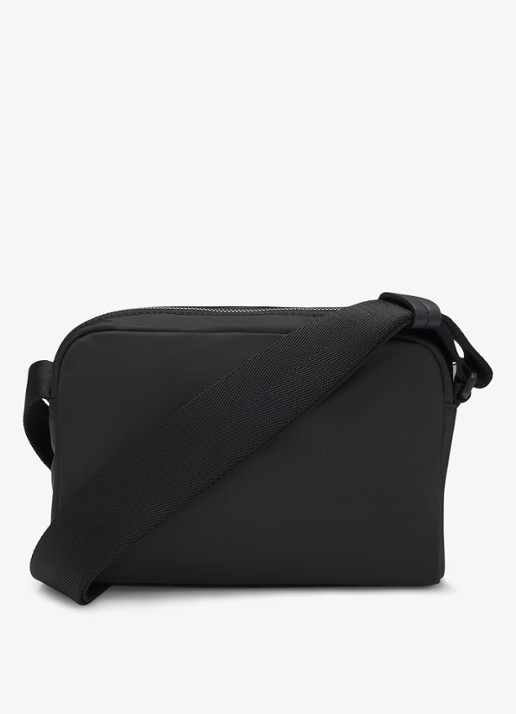 HUGO Crossbodytas met verstelbare schouderriem en logo - detail 4 zwart