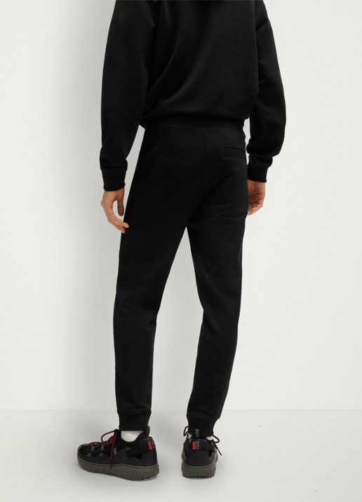 HUGO Doak tapered fit joggingbroek met logo - achterkant 5 zwart