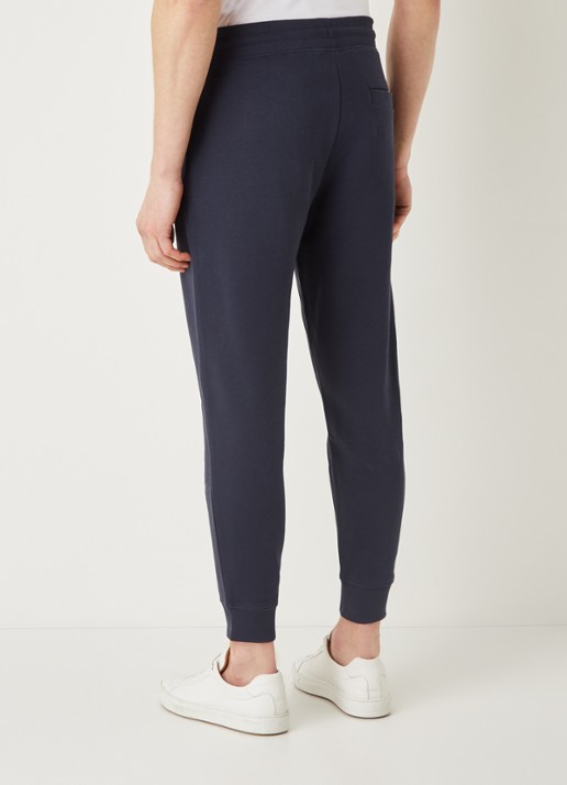 HUGO Doak tapered fit joggingbroek met logo - achterkant donkerblauw