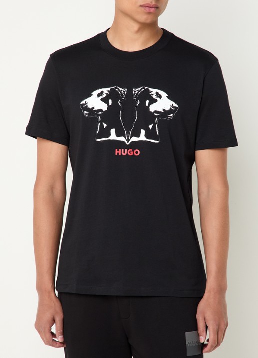 HUGO Dobero T-shirt met logoprint