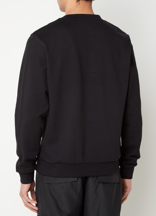 HUGO Duragol sweater met logoprint - achterkant 4 zwart