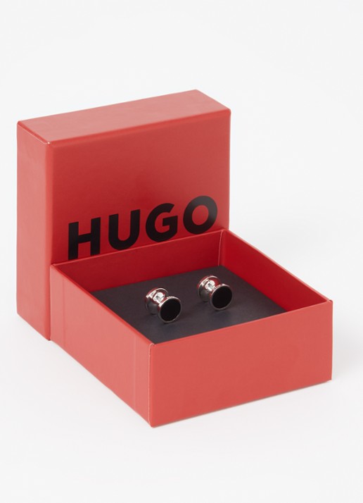 HUGO E-Tokeep manchetknopen - voorkant 2 zwart