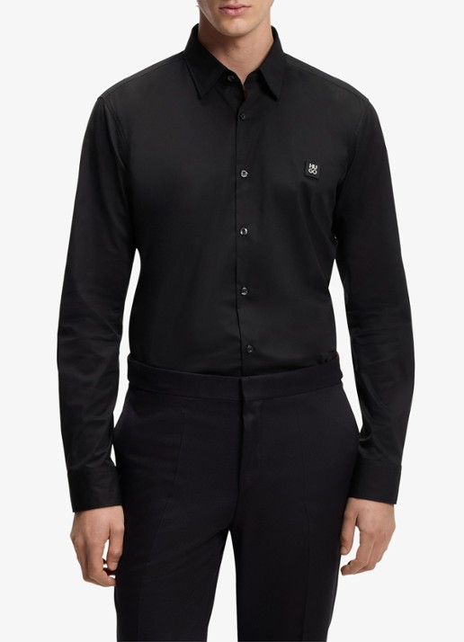 HUGO Ermo regular fit overhemd met logo
