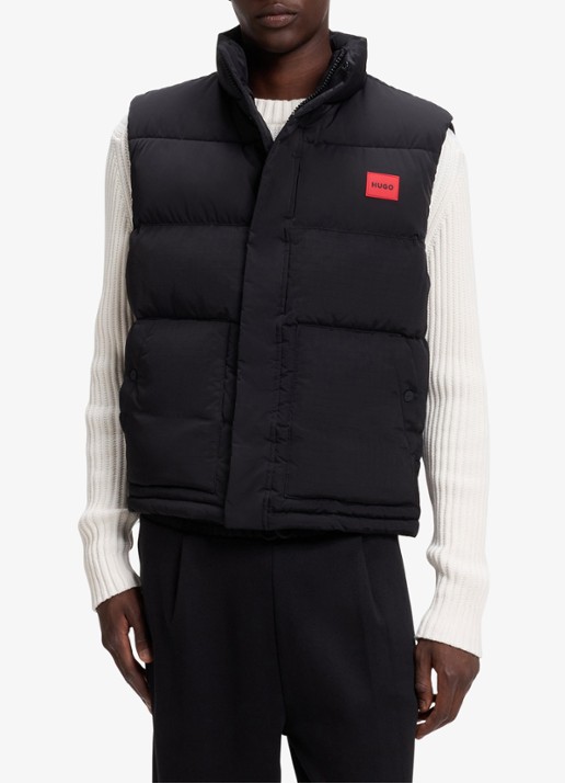 HUGO Gewatteerde bodywarmer met logo