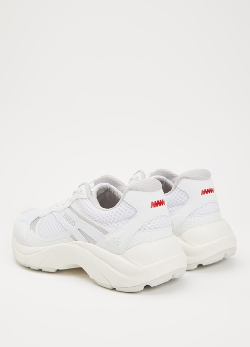 HUGO Go2 sneaker met mesh details - achterkant 2 wit