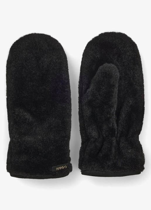 HUGO Handschoenen met logo - voorkant 2 zwart