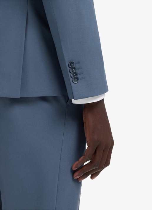 HUGO Henry/Getlin232X slim fit 2-delig pak in wolblend - detail 5 open blue-496