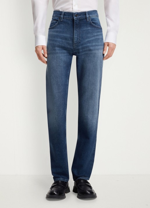 HUGO High waist slim fit jeans in katoenblend