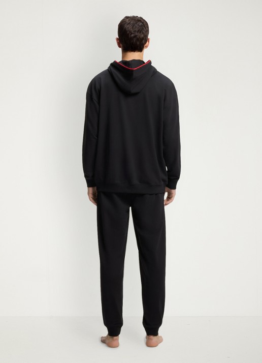 HUGO Hoodie met logo - achterkant zwart