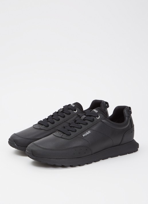 HUGO Icelin sneaker met logo - detail 3 zwart