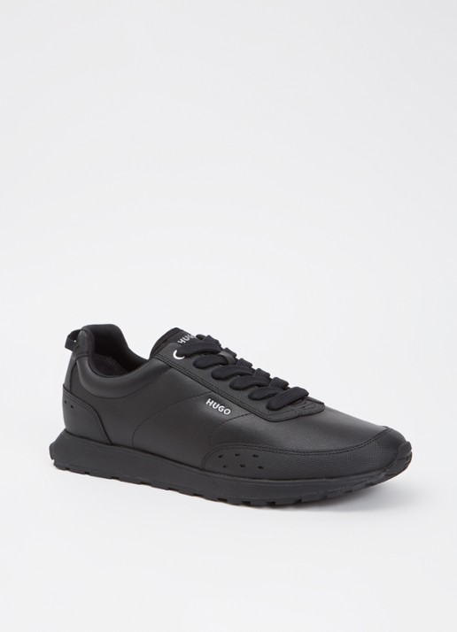 HUGO Icelin sneaker met logo - voorkant zwart