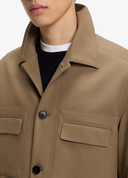 HUGO Jack met borstzakken - detail 6 beige overflow-928 / beige