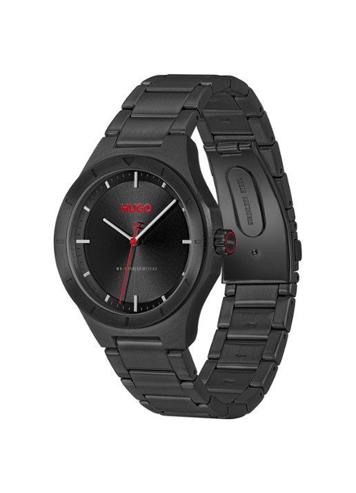 HUGO #LIT horloge HU1530450   - detail zwart