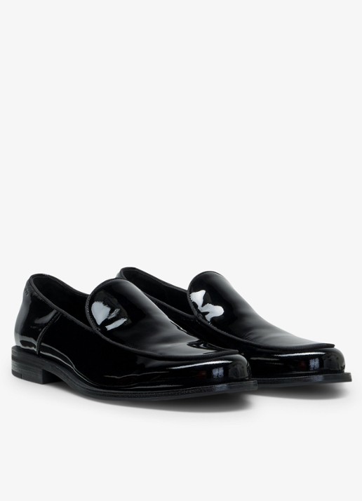 HUGO Loafer van lakleer - detail 4 black-001 / zwart