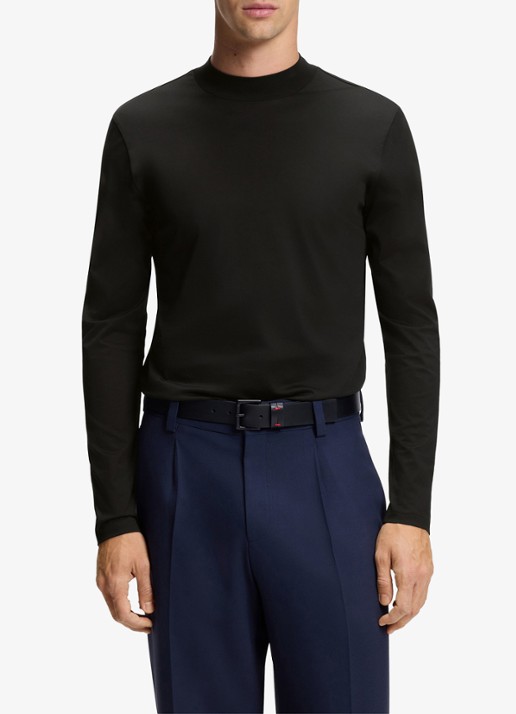 HUGO Longsleeve met opstaande kraag