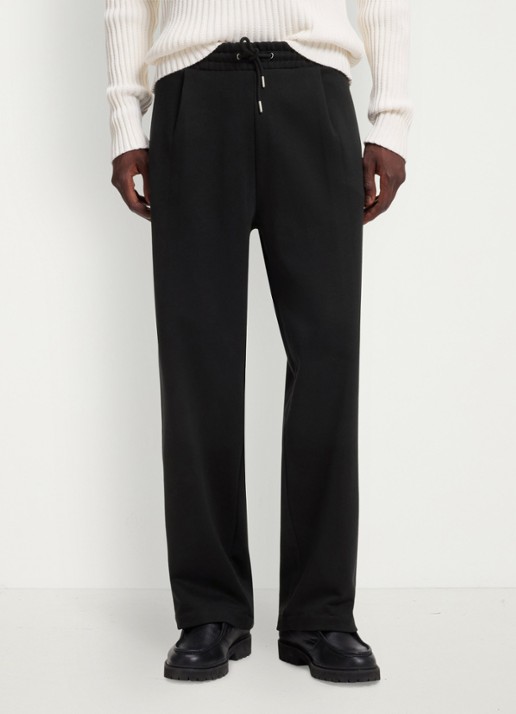 HUGO Loose fit broek met opgestikte zakken en studs