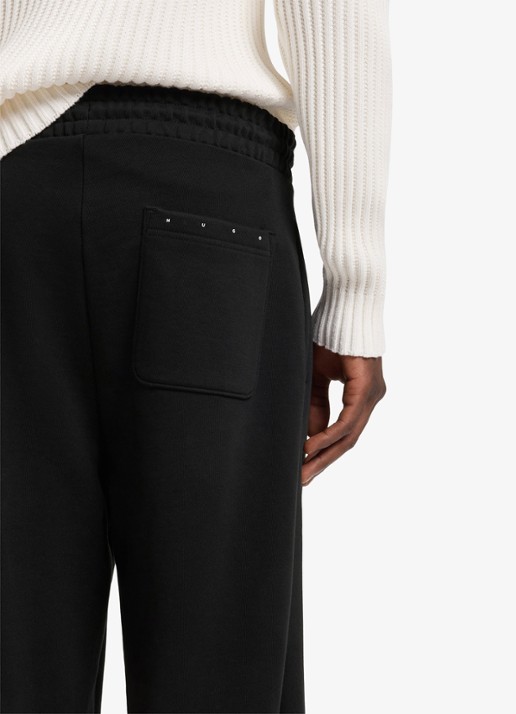 HUGO Loose fit broek met opgestikte zakken en studs - detail 2 zwart