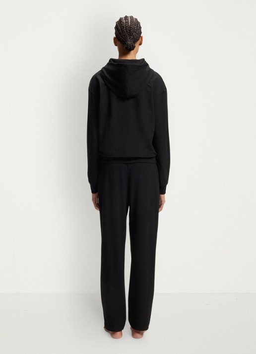 HUGO Lounge hoodie met logo - achterkant 5 zwart